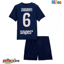 Camiseta Paris Saint-Germain Illia Zabarnyi #6 Primera Equipación para niños 2025-26 manga corta (+ pantalones cortos)